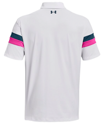 Under Armour T2G Colour Block Mens Golf Polo Shirt - White (100)