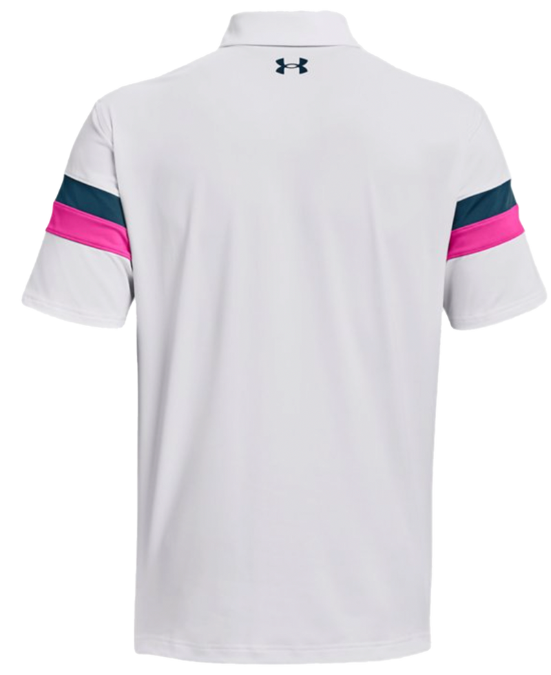 Under Armour T2G Colour Block Mens Golf Polo Shirt - White (100)