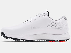 Under Armour Mens Charged Draw RST Wide E Golf Shoes 3024562-100