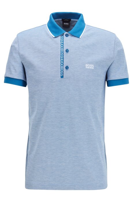 Slim-fit polo shirt in Pima-cotton Oxford piqué – 24-7 Discount Golf